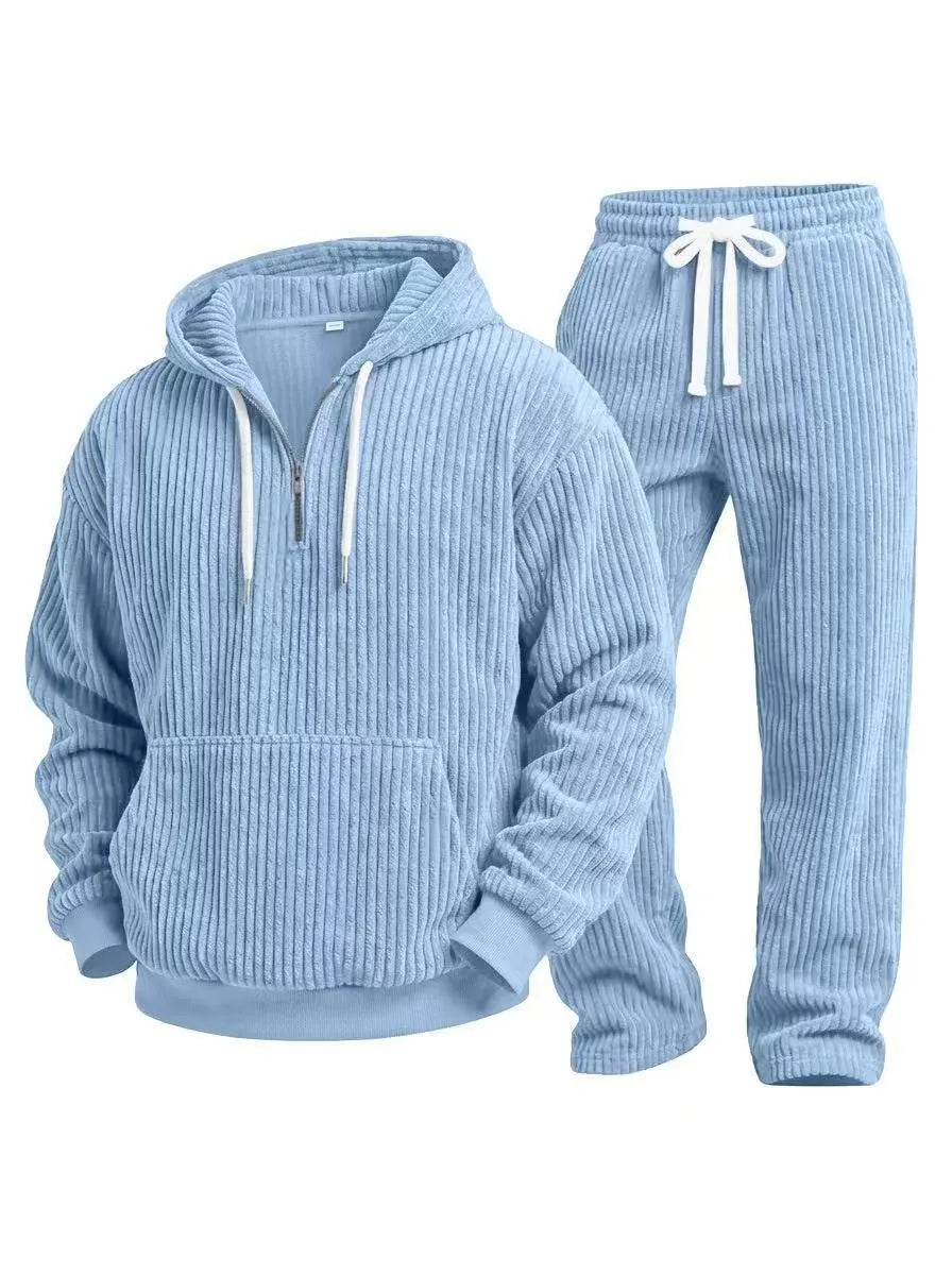 Men's Casual Corduroy 2‐Piece Matching Set