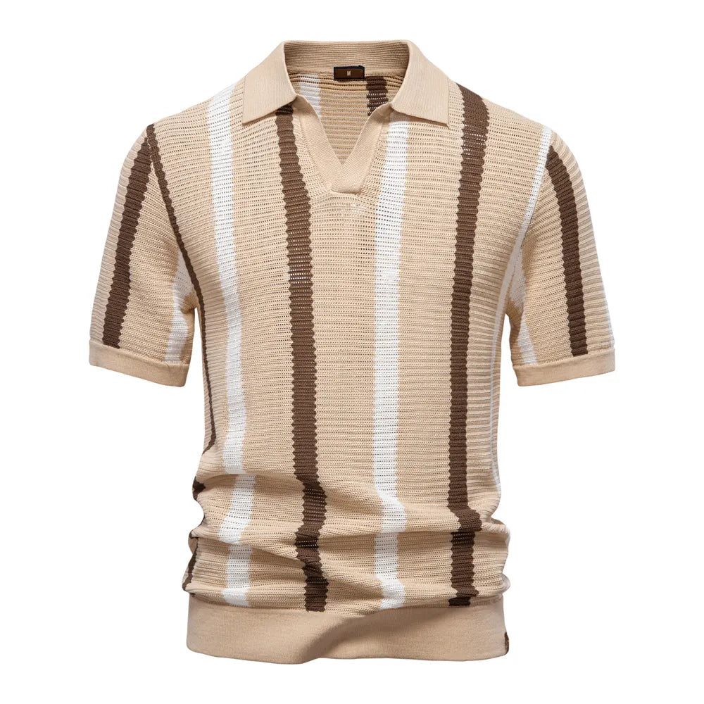 Men's Casual Hollow-out Knitted Top