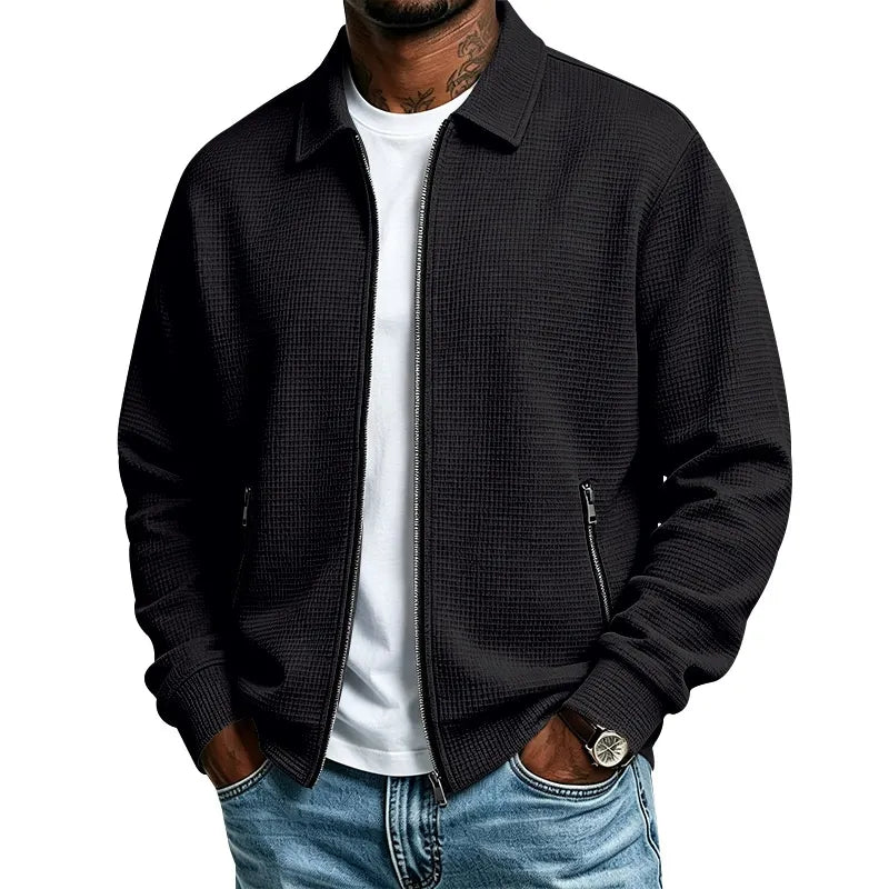 Men's Casual Waffle Jacket Set 50% Off