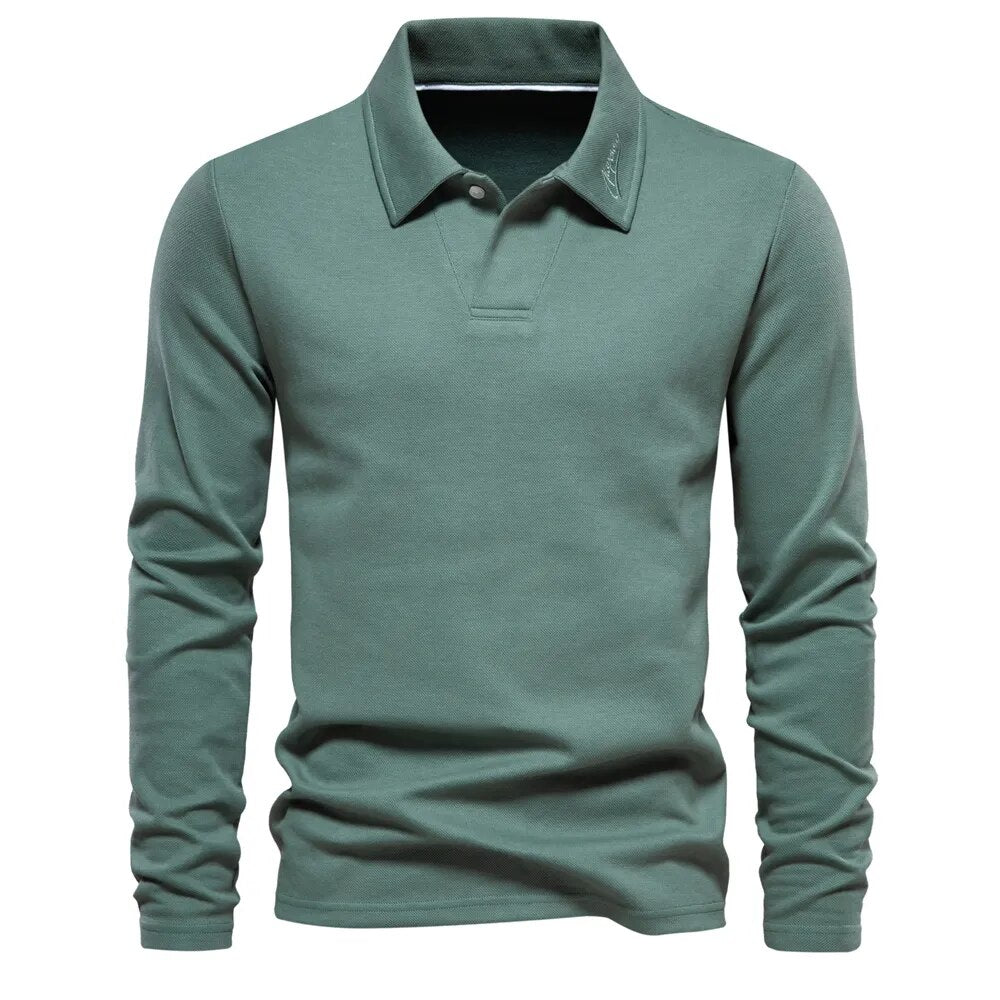 Men's Embroidered Luxury Golf Shirt