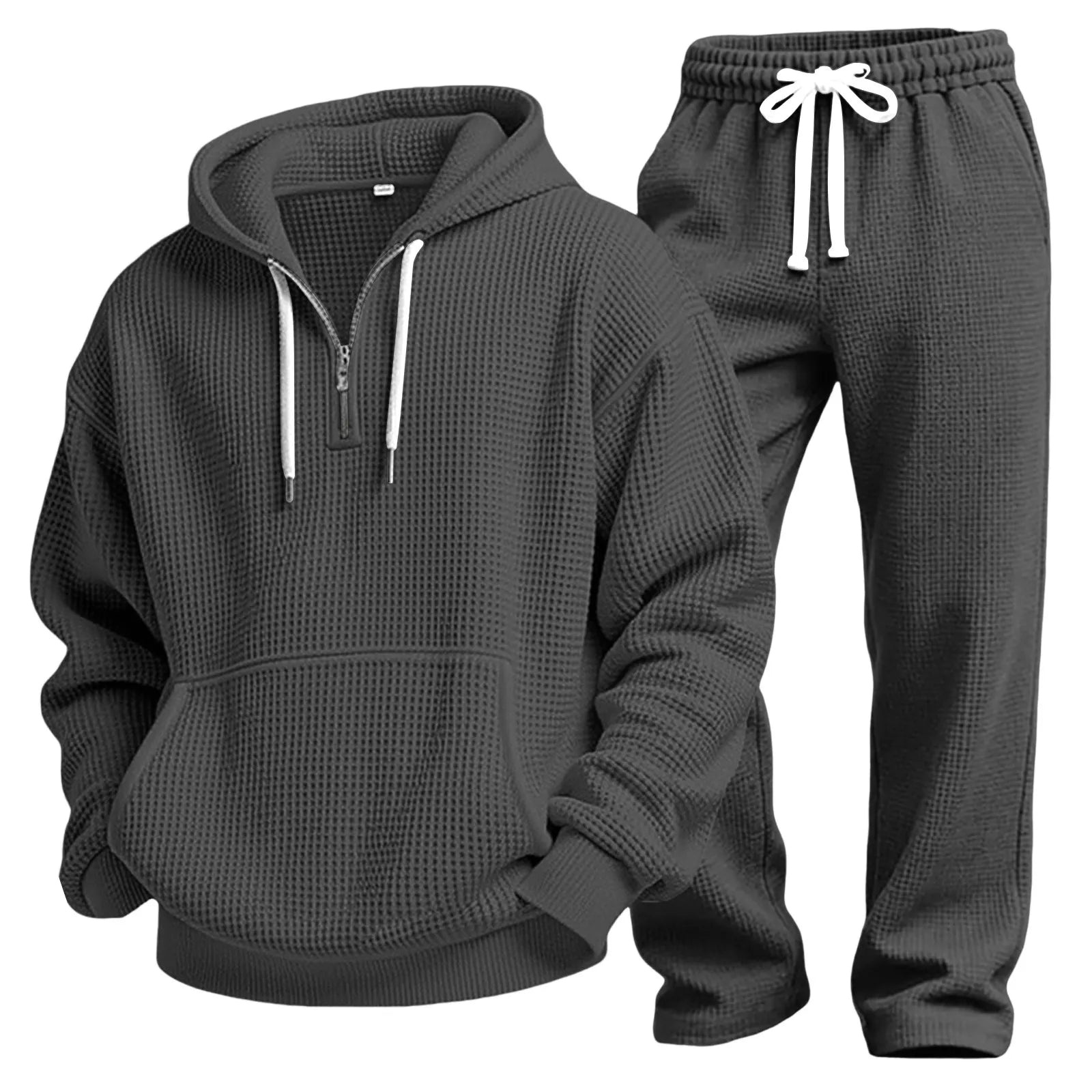 Men's Outdoor Casual Waffle Knit Tracksuit