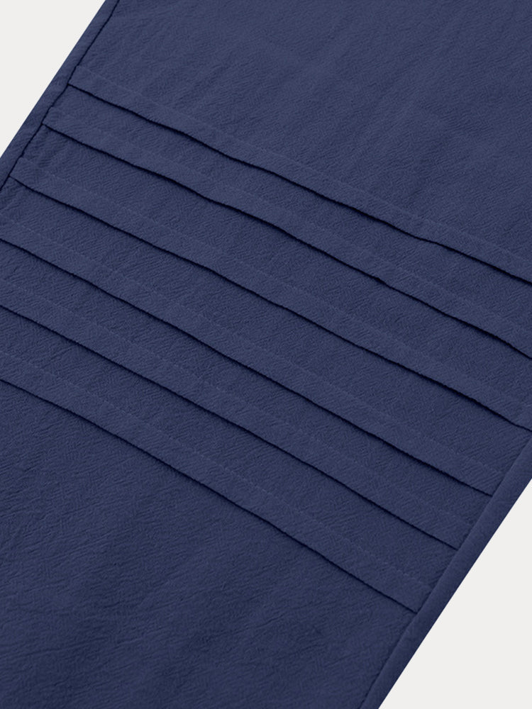 Casual 100% Cotton Drawstring Waist Pants