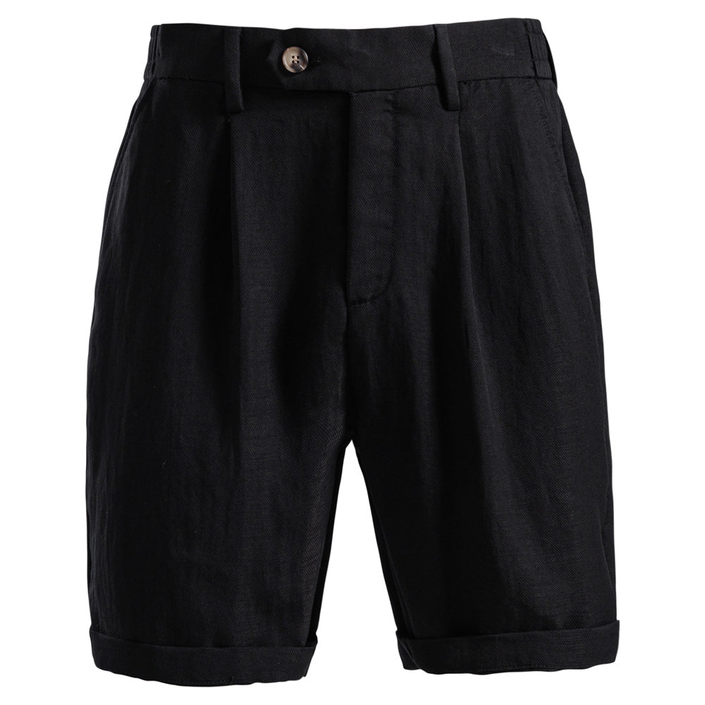 Timeless Linen-Blend Tailored Shorts