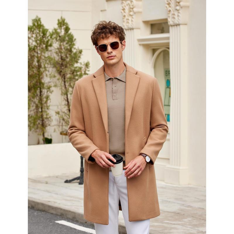 Men's Long Sleeve Knit Polo - Casual Button Down Golf Shirts for Men Formal Quarter