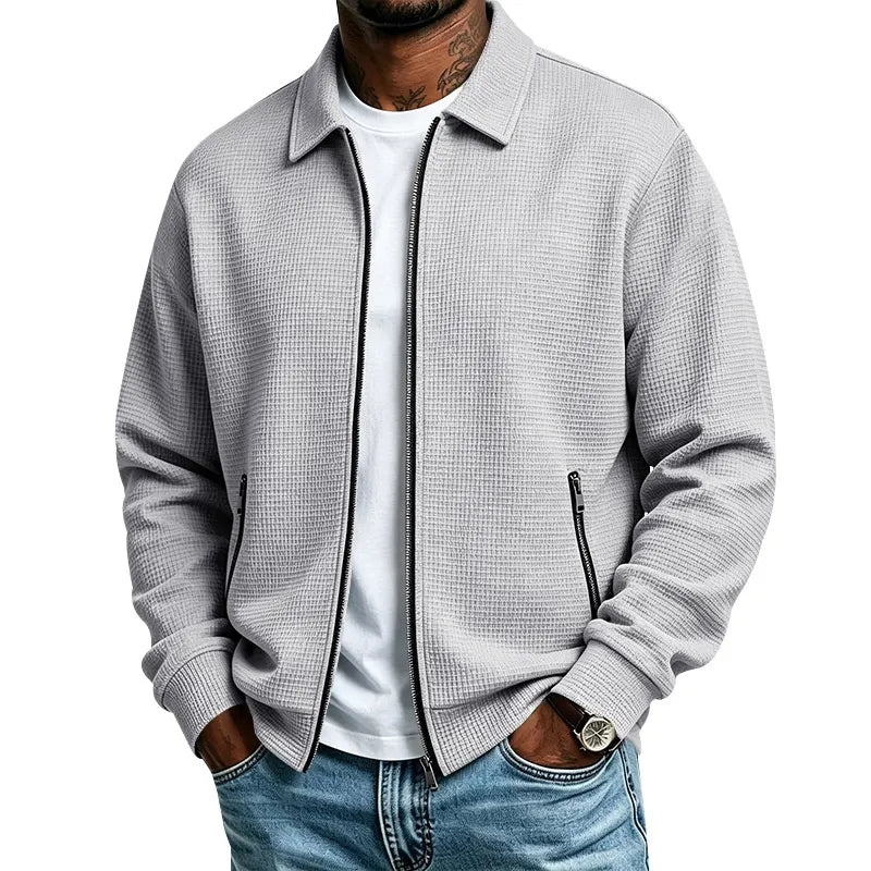 Men's Casual Waffle Jacket Set 50% Off