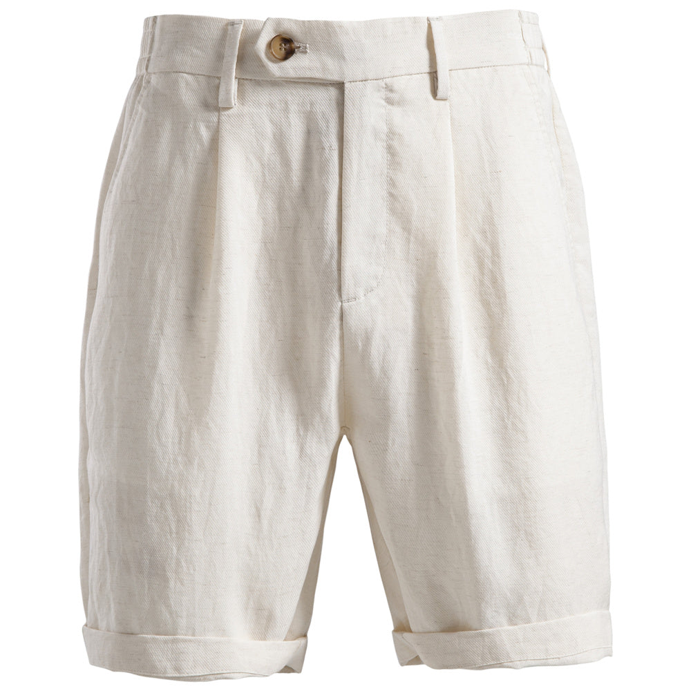 Timeless Linen-Blend Tailored Shorts