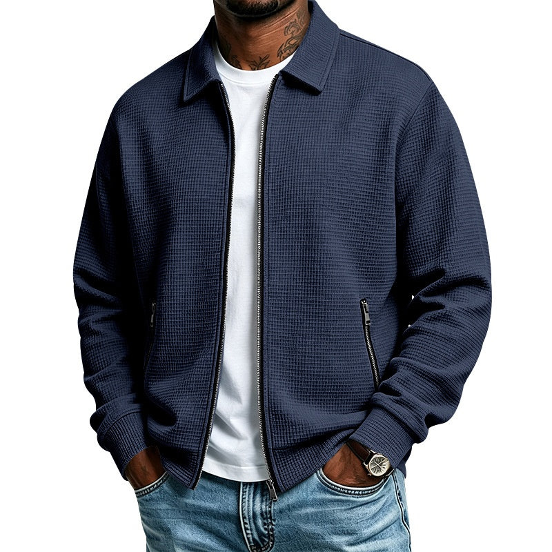Men's Casual Waffle Jacket Set 50% Off